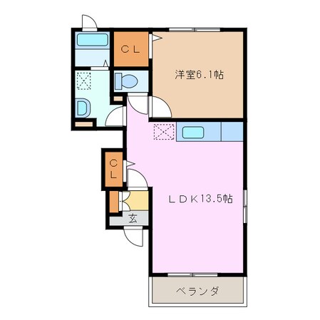 阿漕駅 徒歩30分 1階の物件間取画像